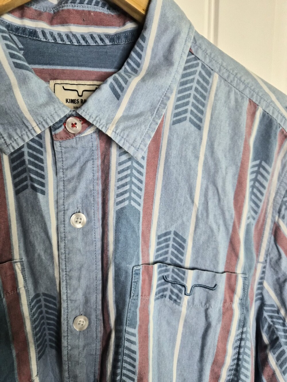 Medium Kimes Ranch Button Down Western Casual NFR Rodeo Cotton Festival Country